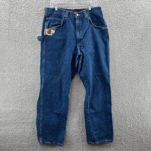 Wrangler Riggs Workwear Jeans Durashield Denim Mens 36 X 32 Hammer Loop *